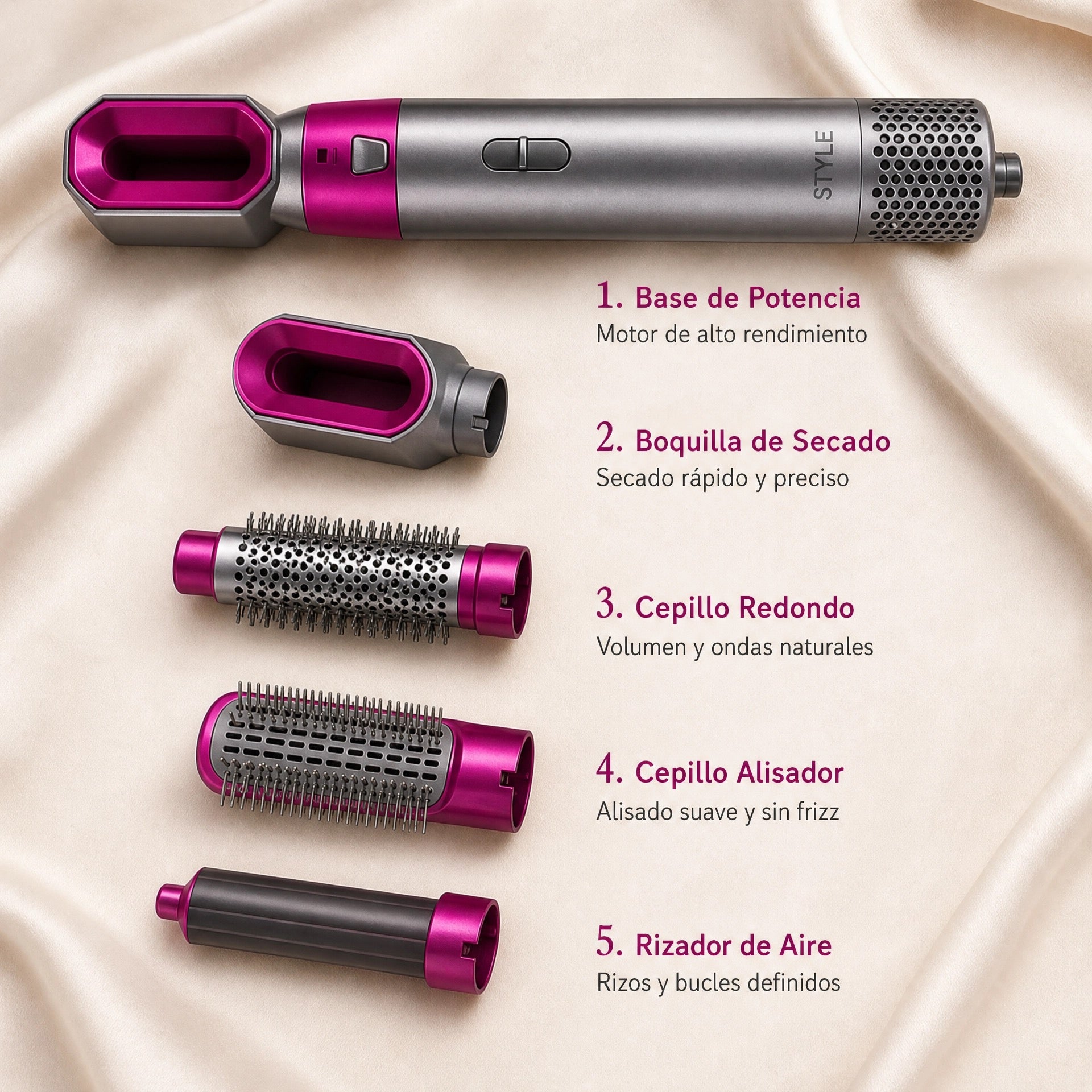 Cepillo Multifunción 5 en 1