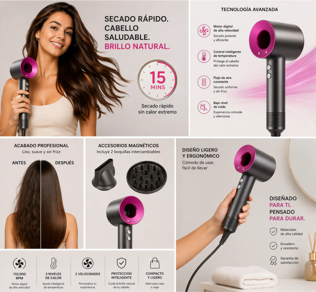Secador de Pelo Iónico