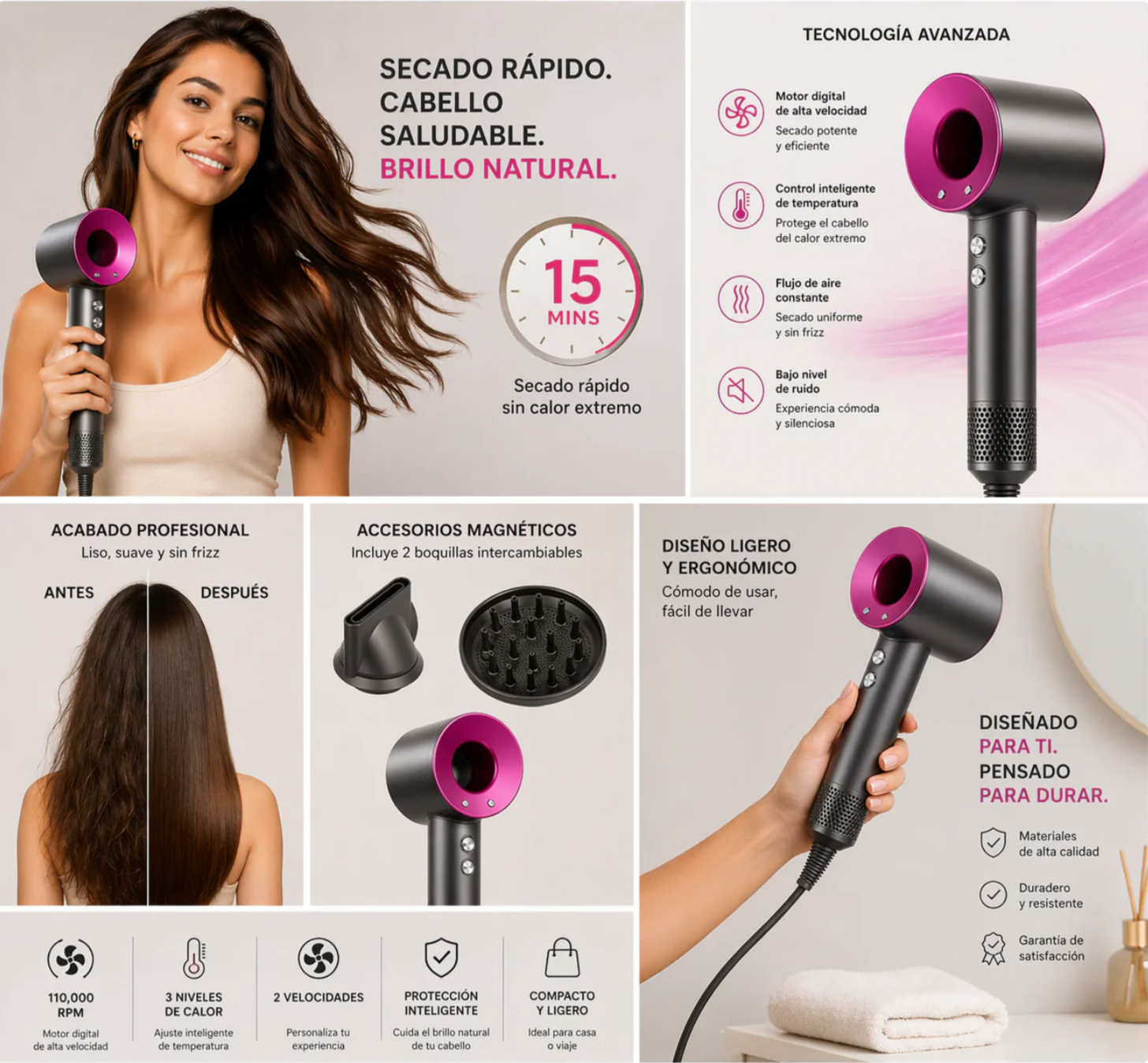 Secador de Pelo Iónico
